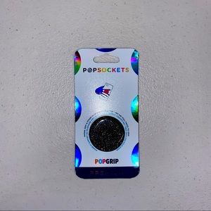 Premium Black Sparkle Popsocket